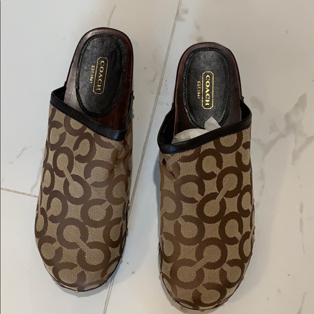 Coach slide on sandals